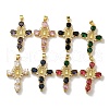 Brass Micro Pave Cubic Zirconia Pendants KK-M300-32G-1