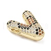 Brass Micro Pave Cubic Zirconia Pendants KK-Z108-02G-V-2
