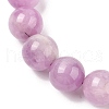 Natural Kunzite Stretch Beaded Bracelets BJEW-G630-A01-3