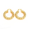 Brass Hoop Earrings EJEW-F250-01-G-1