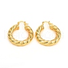 Brass Hoop Earrings EJEW-F250-01-G-1