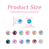 Craftdady 910Pcs 13 Colors Rainbow ABS Plastic Imitation Pearl Beads OACR-CD0001-10-4