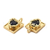 Rack Plating Brass Micro Pave Cubic Zirconia Charms KK-C013-04G-3