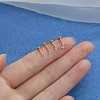 G23 Stainless Steel Clear Cubic Zirconia Threadless Labret Stud WG700A9-22-1