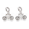 Alloy Crystal Rhinestone European Dangle Charms FIND-N009-23P-1