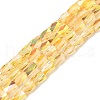Electroplate Glass Beads Strands GLAA-P068-HR01-1