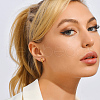 Minimalist Brass Hoop Earrings OG9504-1