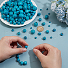   580Pcs 7 styles Dyed Natural Wood Beads WOOD-PH0002-87-3