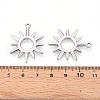 304 Stainless Steel Pendants STAS-T065-06P-3