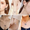 35Pcs 7 Styles Printed Alloy Pendants ENAM-CJ0005-24-7