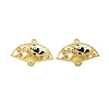 Golden Plated Alloy Enamel Connector Charms ENAM-Z017-15G-01-1