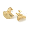 PVD Vacuum Plating 304 Stainless Steel with Rhinestone Stud Earrings for Women EJEW-G401-03G-01-1