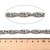 304 Stainless Steel Textured knot Link Chains CHS-C018-07P-3