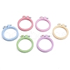 Adjustable ABS Plastic Flat Round Embroidery Hoops TOOL-PW0003-017-1