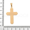 304 Stainless Steel Rhinestone Pendants STAS-G346-47C-G-3