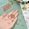SUPERFINDINGS 40Pcs Brass Earring Hooks KK-FH0007-64G-3