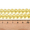 Baking Paint Transparent Glass Beads Strands DGLA-N006-8mm-04-4