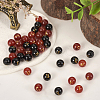2 Sets 2 Colors Natural Black Agate & Red Agate Beads G-TA0001-45-7