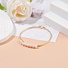 Mother's Day Jewellery Natural Pearl Beaded Bangle BJEW-JB08163-01-2