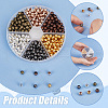   420Pcs 6 Colors Iron Spacer Beads IFIN-PH0002-23-4