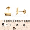 304 Stainless Steel Stud Earrings EJEW-M098-01A-G-2