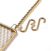 Iron Grid Shape Wall Mount Earring Display ODIS-P010-04G-5