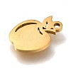 201 Stainless Steel Pendants STAS-R136-01G-05-2