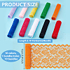 BENECREAT 10 Bundles 10 Colors Polyester Flower Lace Trim OCOR-BC0007-76-2
