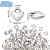 SUNNYCLUE 200Pcs Tibetan Style Alloy Heart Charms FIND-SC0010-70-2