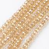 Electroplate Glass Beads Strands EGLA-D020-6x4mm-49-1