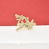 Brass Cuff Rings for Women RJEW-F184-08H-G-1