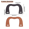 CHGCRAFT 4Pcs 2 Colors Wooden M Handles Replacement FIND-CA0002-20-2