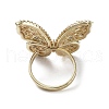 Butterfly Colorful Cubic Zirconia Finger Rings RJEW-G301-01G-3