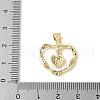 Brass Micro Pave Cubic Zirconia Pendants KK-A252-33G-01-3