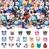 SUNNYCLUE 210Pcs 21 Styles Animal Head Theme Handmade Polymer Clay Beads FIND-SC0011-07-1