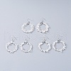 Natural Quartz Crystal Dangle Earrings EJEW-E255-D15-1