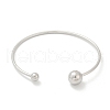 304 Stainless Steel Open Cuff Bracelets BJEW-R019-01P-02-4