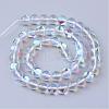 Synthetic Moonstone Beads Strands G-R375-6mm-B13-2