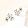 304 Stainless Steel Stud Earrings EJEW-H161-01P-C-3