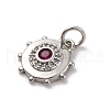 Brass Micro Pave Cubic Zirconia Charms KK-U033-22P-01-2