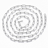 Non-Tarnish 304 Stainless Steel Paperclip Chains X-CHS-S006-JN957-1-A-2