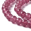 Natural Jade Imitation Garnet Beads Strands G-I334-02A-3