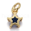 Brass Micro Pave Cubic Zirconia Pendants KK-P192-10-G04-2