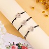 3Pcs 3 Style 430 Stainless Steel Heart Link Bracelets Set JB726A-5