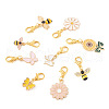 Craftdady 9Pcs 9 Style Alloy Enamel Pendant Decoration HJEW-CD0001-01-3