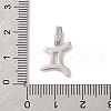 925 Sterling Silver Micro Pave Clear Cubic Zirconia Pendants STER-H117-01P-03-3