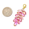 Teardrop Glass Pendant Decorations HJEW-JM03256-02-3