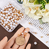 SOFPLATE 120Pcs 3 Size 304 Stainless Steel Stud Earring Findings STAS-SP0001-51G-3