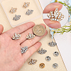 CHGCRAFT 12Pcs 2 Colors Crystal Rhinestone Crown Lapel Pins JEWB-CA0001-37-3