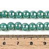 Electroplate Opaque Glass Beads Strands GLAA-T032-P6mm-AB12A-4